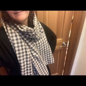Big, Supersoft Hemp and Organic Cotton Checked Scarf